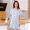 雅黛丽夏款新品卡通印花棉质睡衣女中长款睡裙家居服多色DYJ91011 商品缩略图4
