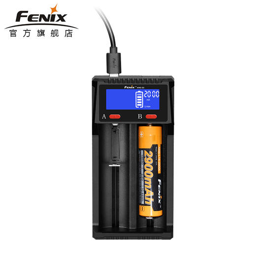 Fenix ARE-D2 双槽锂电池充电器可充16340 14500 18650 26650 AA 商品图3