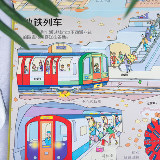 尤斯伯恩看里面（低幼版）·揭秘火车 3-6岁 科普百科启蒙教育畅销童书 儿童翻翻书 商品图6