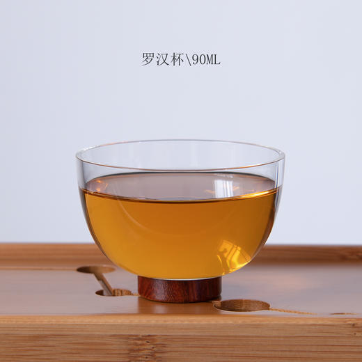 木底耐热玻璃功夫茶杯小号主人杯单杯单只单个品茗杯子茶具斗笠杯 商品图1