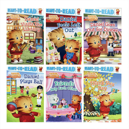 【中商原版】准备阅读预备级：老虎丹尼尔6册故事 英文原版 Ready-To-Read Pre-Level :Storytime With Daniel（6BOOKS) 儿童绘本 商品图1