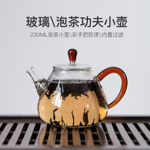 永利汇 泡茶壶小号功夫茶壶玻璃单壶过滤茶具家用一人用单人日式 商品图0