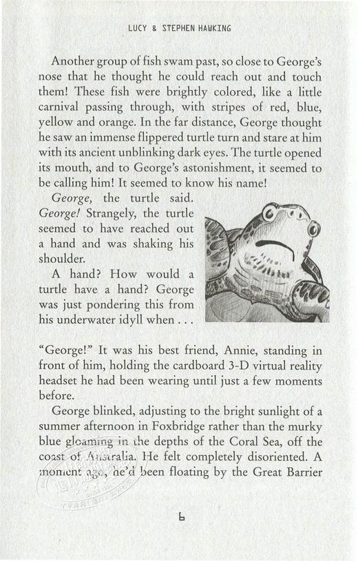 【中商原版】乔治的宇宙秘密钥匙5英文原版Georges Secret Key George and the Blue Moon 小初文学 12岁 霍金Stephen Hawking 商品图1