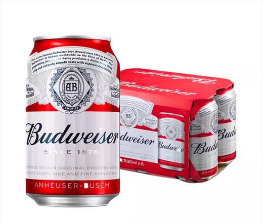 百威啤酒6连罐330ML*6 商品图0