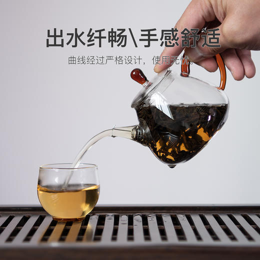 永利汇 泡茶壶小号功夫茶壶玻璃单壶过滤茶具家用一人用单人日式 商品图4