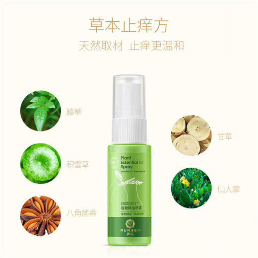 【润本婴儿防蚊喷雾】成人宝宝花露水户外防蚊虫叮咬止痒驱蚊液3支装 商品图2