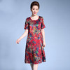 MY-92403高档桑蚕丝妈妈装真丝连衣裙TZW 商品缩略图0