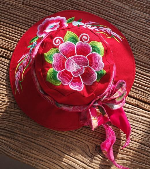 【清仓特价 不退不换】qysm926mz新款民族风刺绣遮阳帽tzf