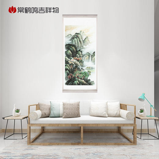 万绿丛中一点红卷轴画 商品图0