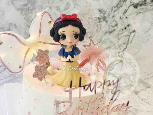 迪士尼 白雪公主 梦幻场景款 忌廉蛋糕（默认自提，收费配送请联系客服） 商品图1