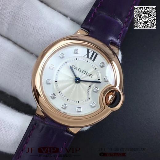 V6卡地亚蓝气球女表，原装瑞士ETA2671机芯 （正品的基础机芯）蓝气球 33mm女款，尺寸33MM ，市面上独家货源，采用原厂（真真切切的卡地亚原装瑞士ETA2671全自动机芯组装 ）一表一号 商品图5