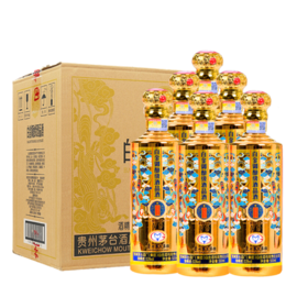 【推荐】贵州茅台集团 白金酒业 白金御酿酒品酒V9 酱香型白酒 500ml*6（新老包装随机发货）