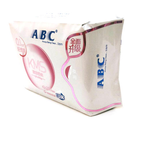 【ABC卫生巾】夜用轻透薄0.1cm棉柔薄荷清凉舒爽8片装280mm 商品图1