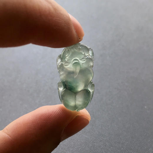 高冰种飘花翡翠貔貅 商品图7