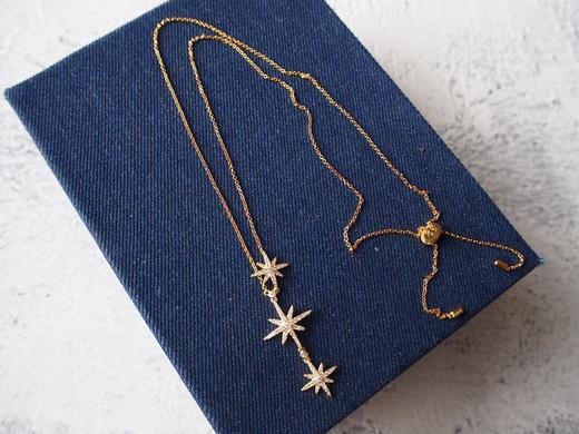 apm925银镶钻流星三星项链