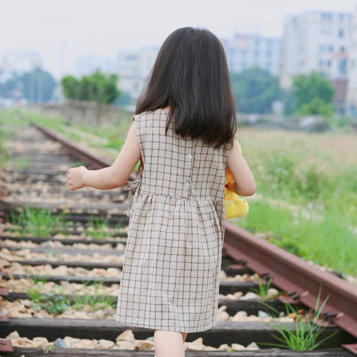 QZ LM19068 杏色连衣裙80-120 商品图3