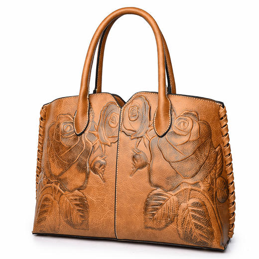 QY-16001奢华民族风牡丹花朵时尚女士手提包TZW 商品图4