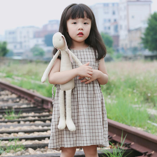 QZ LM19068 杏色连衣裙80-120 商品图0