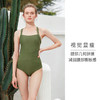 HSIA遐 美背保守泳衣遮肚显瘦微包臀大码性感温泉连体游泳衣女 商品缩略图1