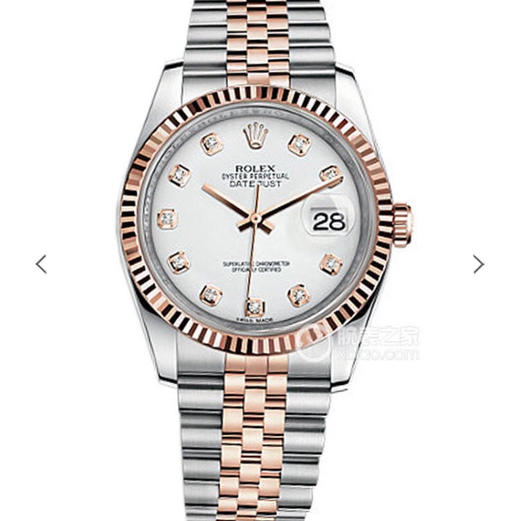 GM新日志女士36mm玫瑰金2018年度新款日志14k包金系列，自动机械机芯，精钢表带，密底。 商品图0