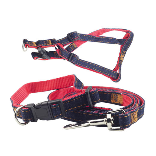 宠物牛仔胸背带 狗狗牵引带 狗链子 狗绳子 宠物牵引绳 商品图4