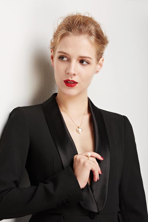 Pearl moments 勇敢的心 BRAVE HEART 心形海水马贝珍珠项链 商品图9