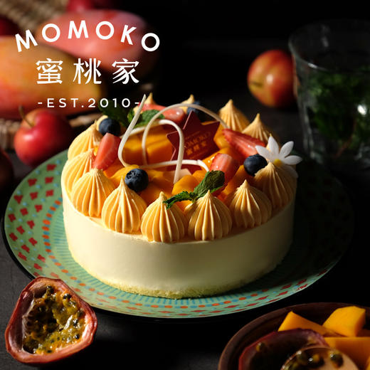 momoko蜜桃家 香芒向日葵 新鲜芒果慕斯蛋糕