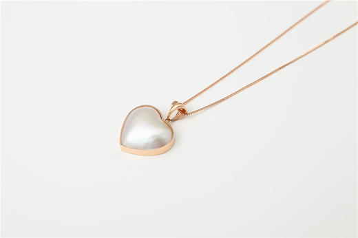 Pearl moments 勇敢的心 BRAVE HEART 心形海水马贝珍珠项链 商品图6
