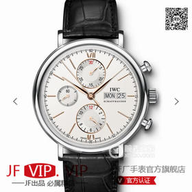 ZF万国柏涛菲诺系列多功能计时码表儒雅登场，修正市面之前所有版本的任何不足，优雅步调，姗姗来迟。男士腕表，皮表带，自动