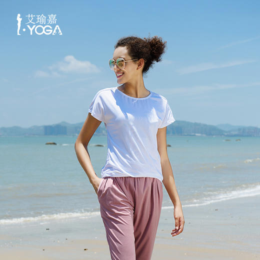 IYOGA瑜伽短袖T恤罩衫 T015 商品图0