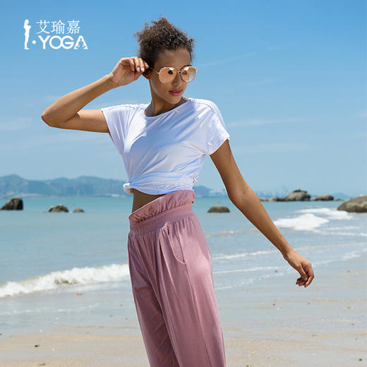 IYOGA瑜伽短袖T恤罩衫 T015 商品图2