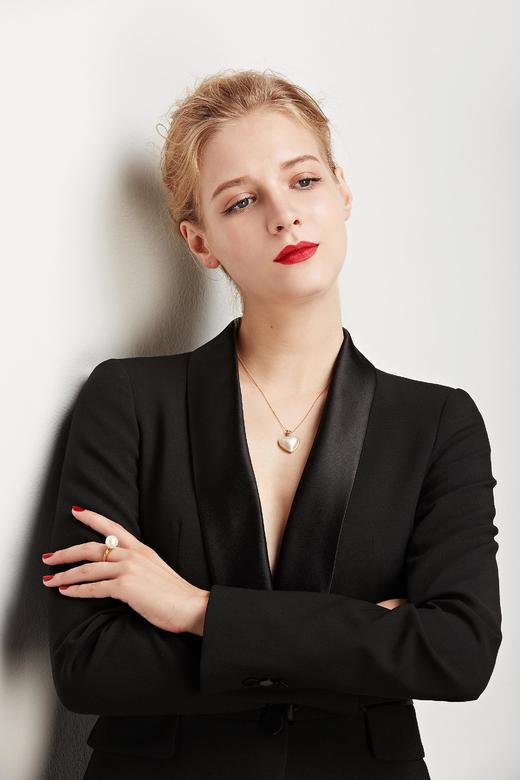 Pearl moments 勇敢的心 BRAVE HEART 心形海水马贝珍珠项链 商品图12