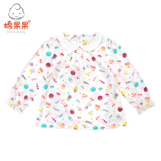棉果果春秋款女童 长袖衬衫M122150219096 商品图2