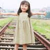 QZ LM19191 女童米色/绿色连衣裙 商品缩略图0