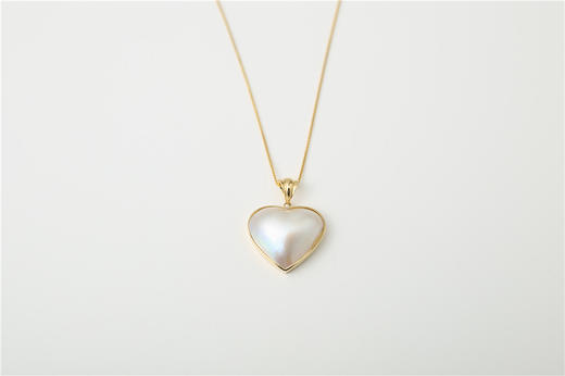 Pearl moments 勇敢的心 BRAVE HEART 心形海水马贝珍珠项链 商品图14