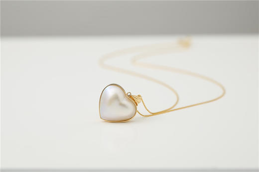Pearl moments 勇敢的心 BRAVE HEART 心形海水马贝珍珠项链 商品图7