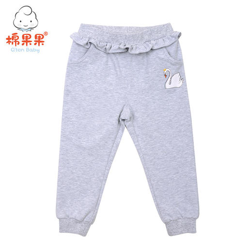 棉果果春秋款女童小毛圈长裤M122200219084 商品图0