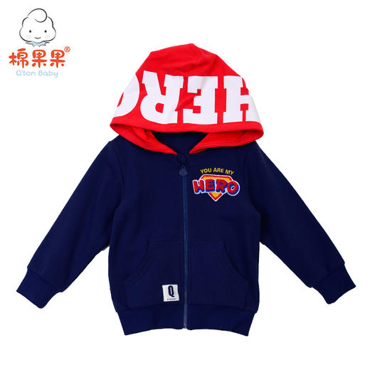 棉果果春秋款男童小毛圈长袖外套M112100219107 商品图1