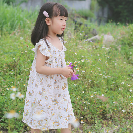 QZ LM19215 女童白色连衣裙 商品图4