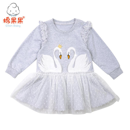 棉果果春秋款女童   长袖连衣裙M122700219079 商品图3