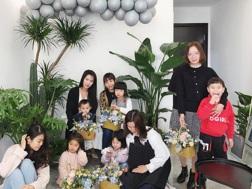 花艺沙龙手提花篮款《夏天的风》 商品图8