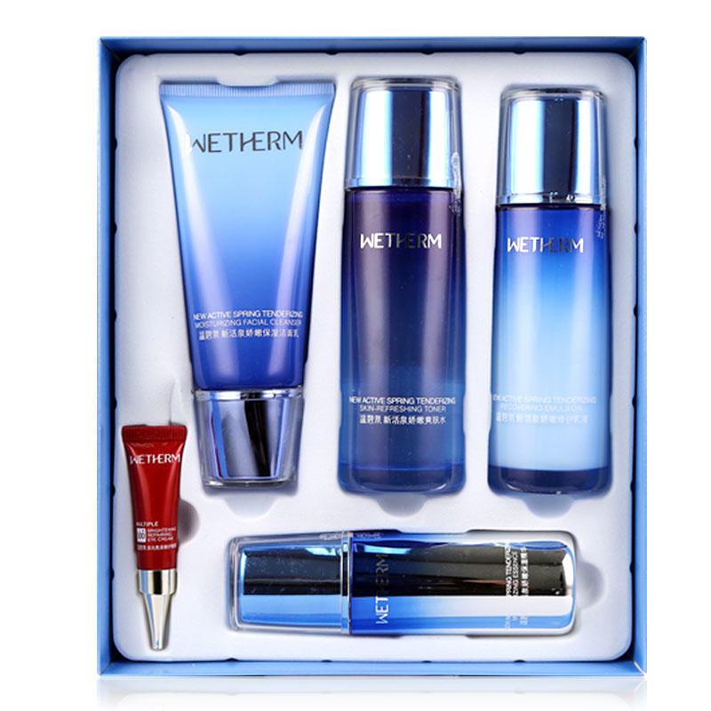 温碧泉(wetherm) 新活泉娇嫩五件套装补水保湿护肤化妆品套装zmwbqo15