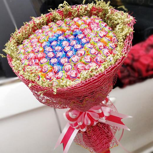棒棒糖玫瑰花束卡通花束送女朋友老婆闺蜜同事生日告白纪念日61儿童节
