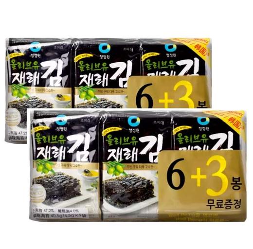 [묶음]청정원 올리브유재래김6+3 40.5g*2 商品图0