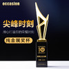 新款金属水晶奖杯定制定做尖峰时刻创意刻字优秀员工颁奖纪念品 商品缩略图0