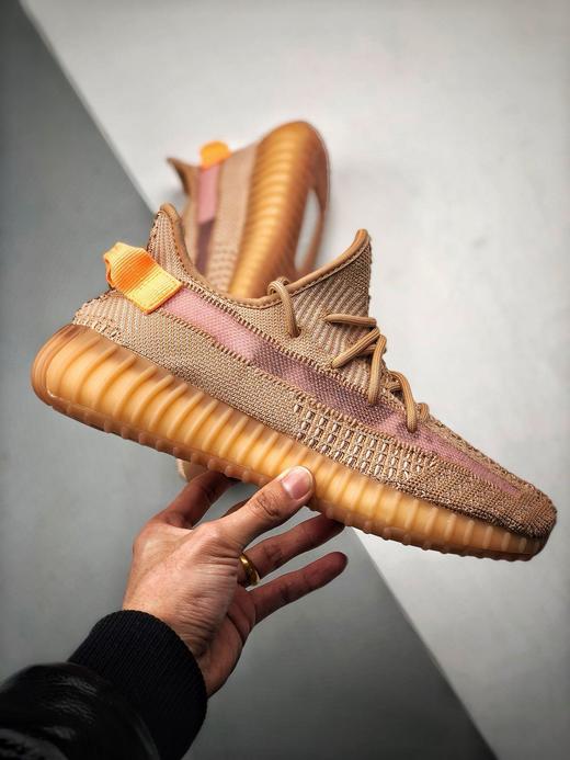 男女鞋 阿迪yeezy boost 350 v2 - clay 美洲限定 珊瑚橙椰子鞋