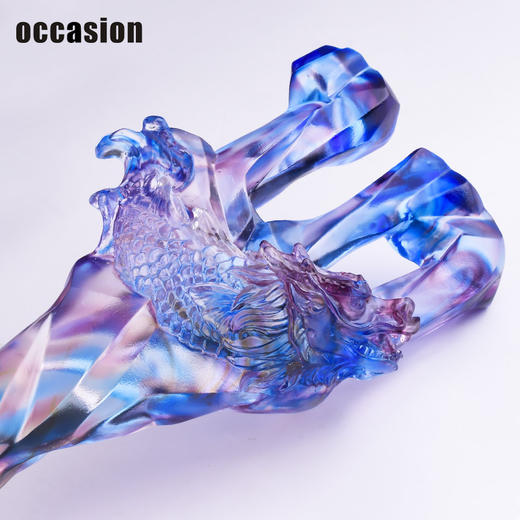 10周年古法琉璃奖杯定制定做企业水晶庆典表彰大气年会员工颁奖 商品图3