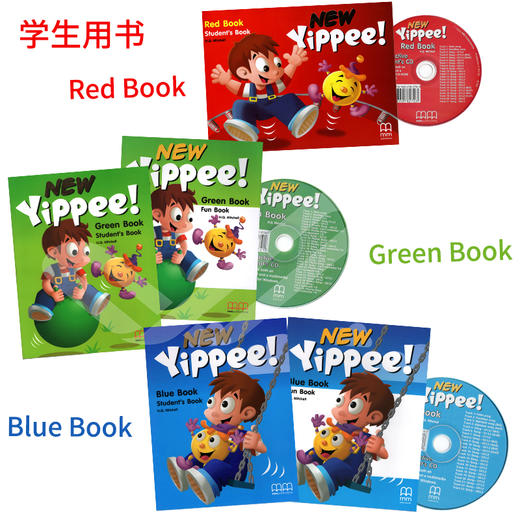new yippee！ red/blue/green幼儿原版英语教材幼儿园培训学生书 商品图2