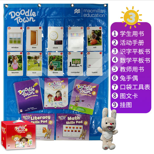 麦克米伦幼儿英语Doodle town N/1/2/3教材 涂鸦小镇 原版进口 商品图3