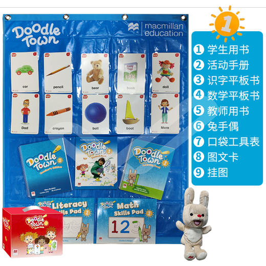 麦克米伦幼儿英语Doodle town N/1/2/3教材 涂鸦小镇 原版进口 商品图1